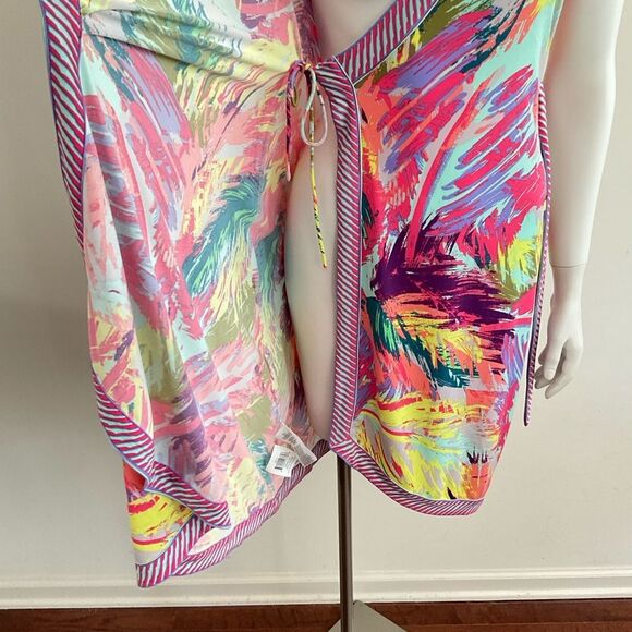 BCBGMaxazria True Wrap Dress Colorful Sleeveless XS - Picture 9 of 11